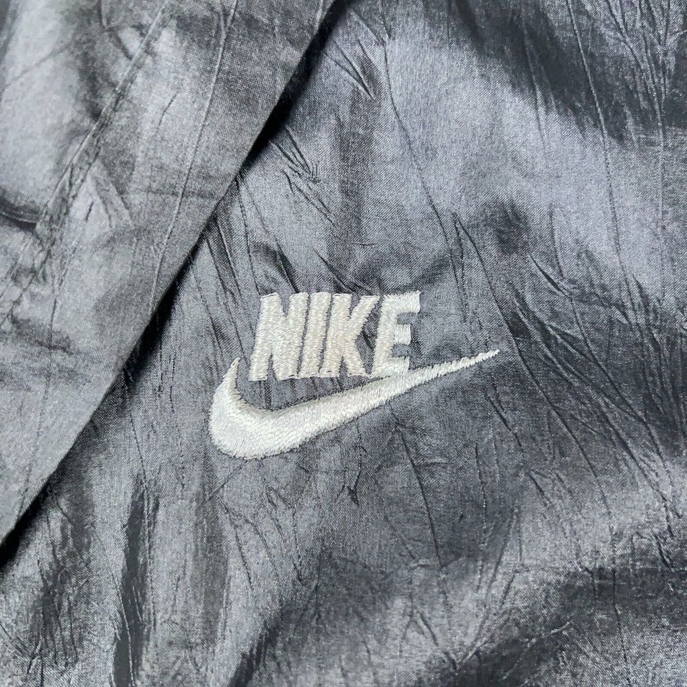 VTG Nike Elite Jacket Womens Medium Black Chore Hooded Windbreaker Running 80s - Picture 5 of 15